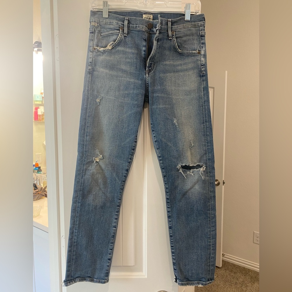 Citizens of Humanity Distressed Skinny Jeans Sz 27
